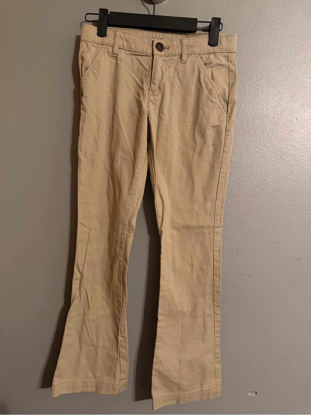 Old Navy Khaki Stretch Flare Jeans
